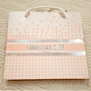 Christian Dior Pink and White Gift Bag